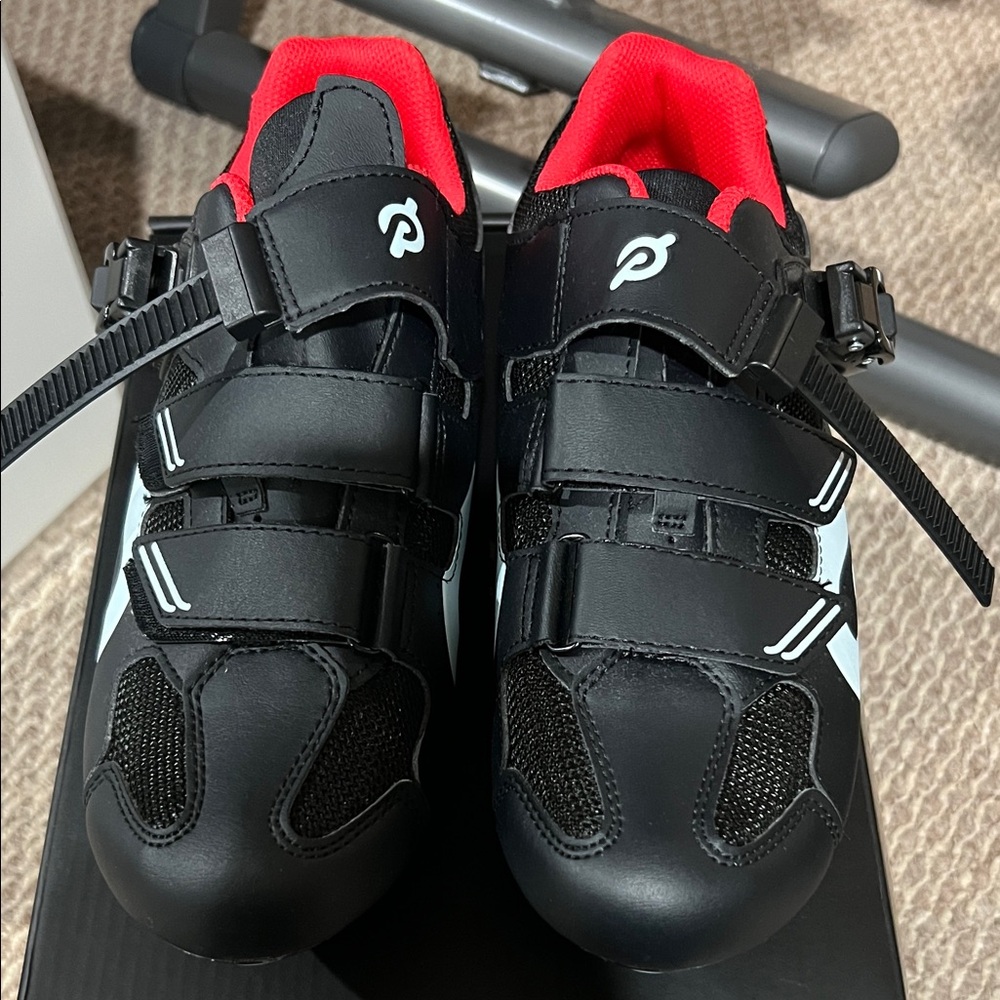 Peloton Black and Red Cycle Shoes Men’s size 42